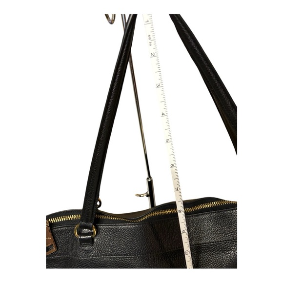 COACH TOTE, TYLER PEBBLE LEATHER, BLACK & GOLD, CROSSBODY, UNBRANDED CHAIN - Picture 15 of 15